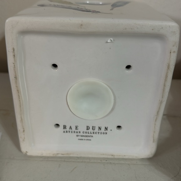 Rae Dunn Artisan collection birdhouse with feathers - Picture 6 of 6